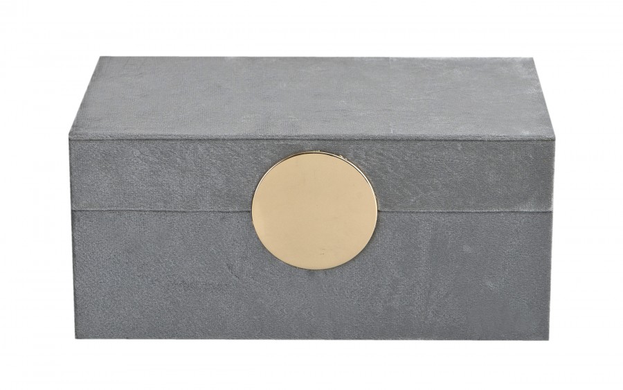 Szkatułka na biżuterię szara 144865