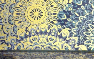 Szkatułka na biżuterię szklana niebieska 15,5x11,5x5,5 cm