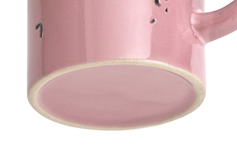 Kubek ceramiczny 320 ml Garnuszek różowo-biały