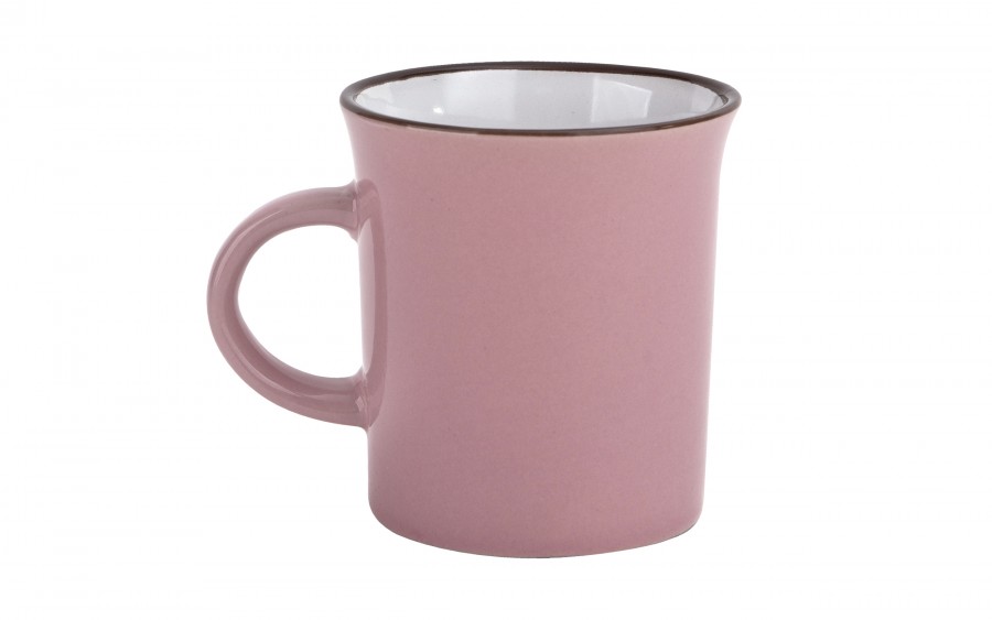 Kubek ceramiczny 320 ml Garnuszek różowo-biały