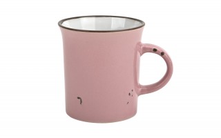 Kubek ceramiczny 320 ml Garnuszek różowo-biały