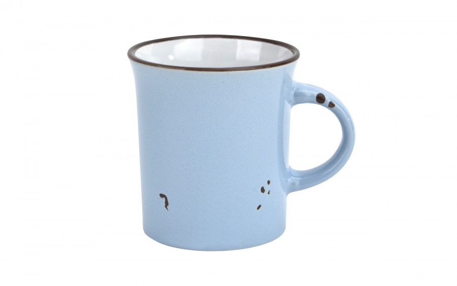 Kubek ceramiczny 320 ml Garnuszek niebiesko-biały