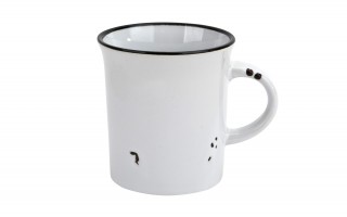 Kubek ceramiczny 320 ml Garnuszek biały