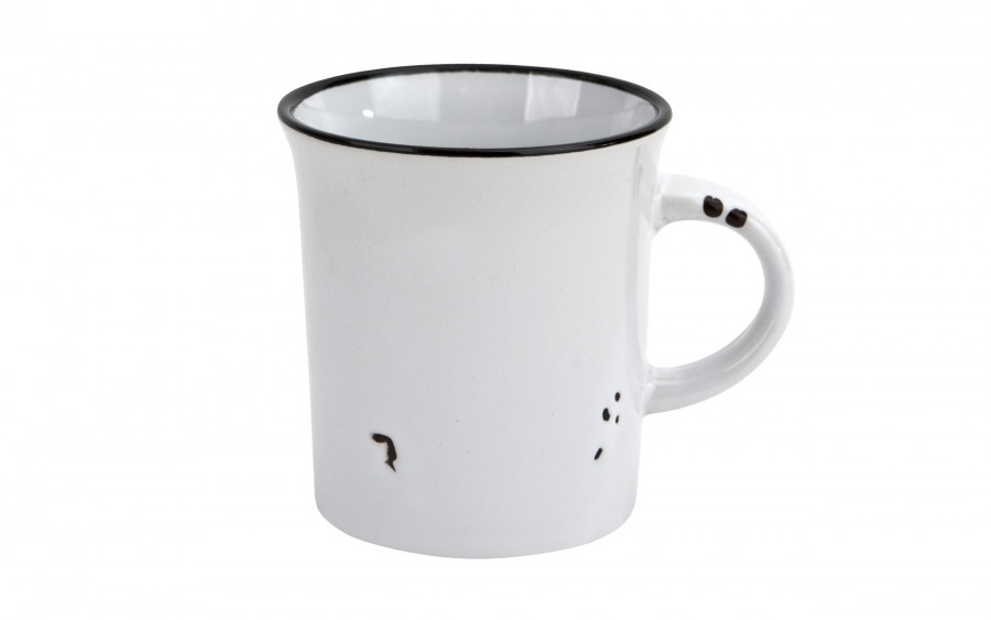 Kubek ceramiczny 320 ml Garnuszek biały