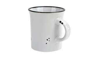 Kubek ceramiczny 320 ml Garnuszek biały