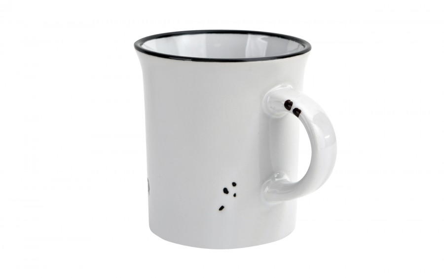 Kubek ceramiczny 320 ml Garnuszek biały