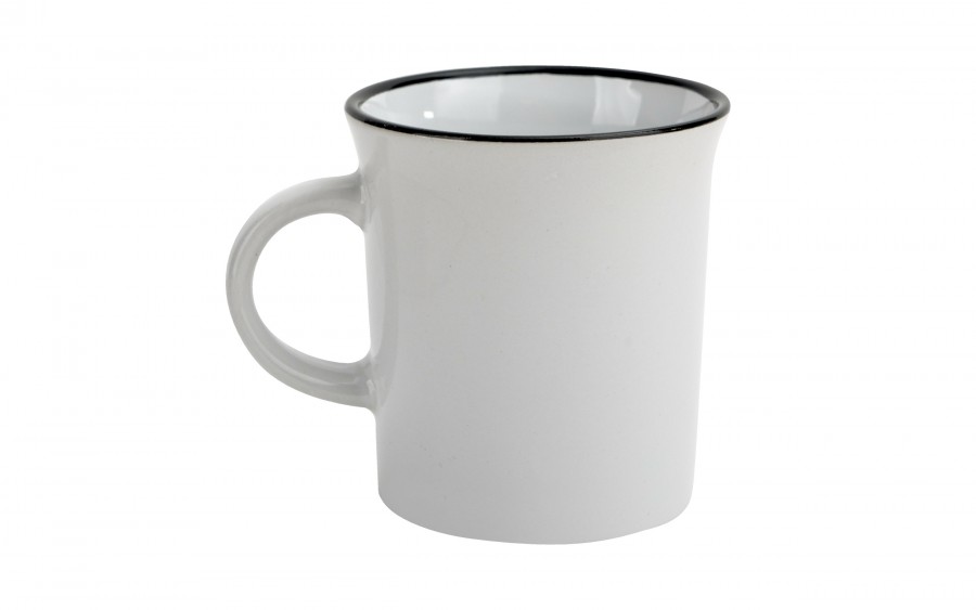 Kubek ceramiczny 320 ml Garnuszek biały