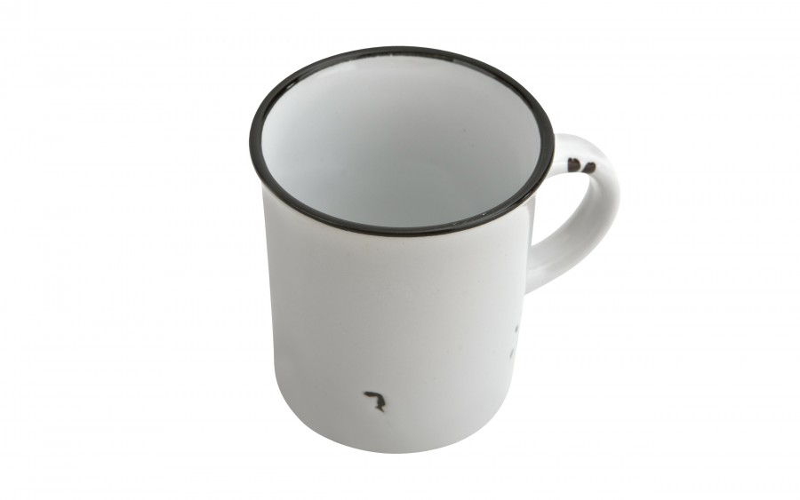 Kubek ceramiczny 320 ml Garnuszek biały