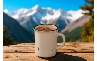 Kubek ceramiczny 320 ml Garnuszek biały