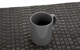 Kubek ceramiczny 300 ml ciemny szary