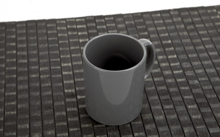 Kubek ceramiczny 300 ml ciemny szary