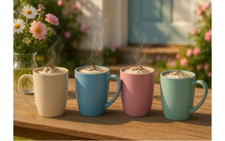 Kubek ceramiczny 300 ml miętowy