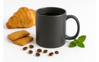 Kubek ceramiczny 300 ml ciemny szary