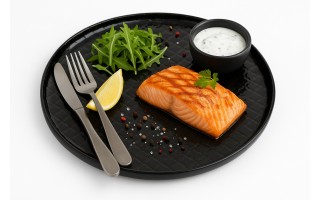 Talerz płytki obiadowy 26cm Marrakesz czarny