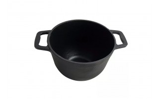 Kociołek żeliwny 8 L z patelnią KH1733