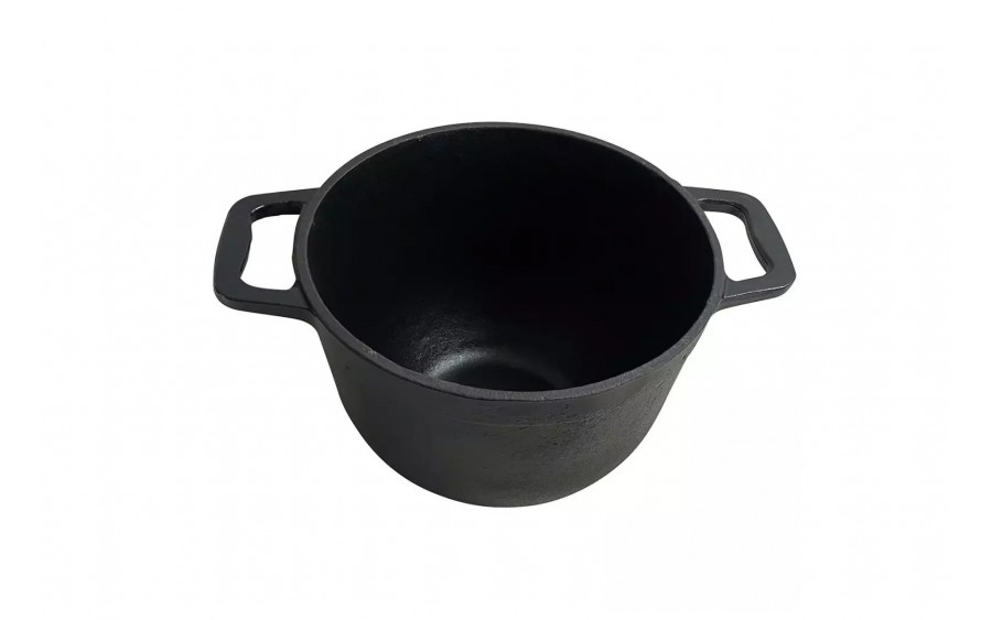 Kociołek żeliwny 8 L z patelnią KH1733