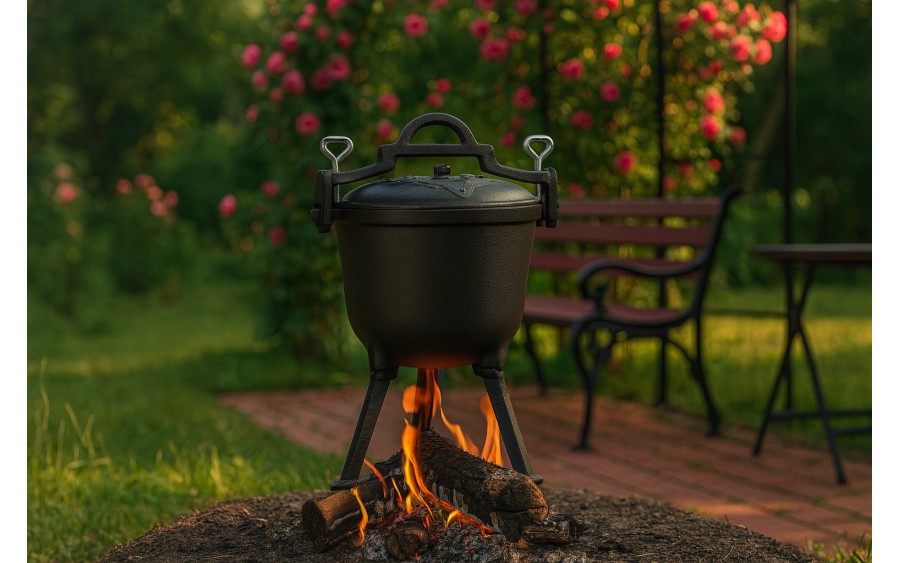 Kociołek żeliwny myśliwski 8 L KonigHoffer