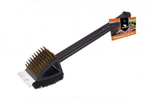 Szczotka skrobak druciak do czyszczenia grilla 38 cm