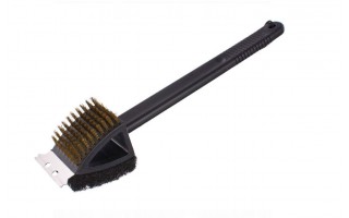 Szczotka skrobak druciak do czyszczenia grilla 38 cm