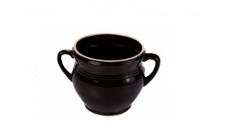 Garnek kamionkowy ludowy 3 L Kwiatek