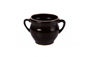 Garnek kamionkowy ludowy 3 L Kwiatek