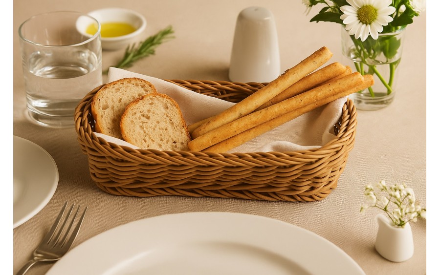 Koszyk polipropylen 27cm brązowy