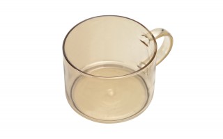 Zestaw 4 filiżanek szklanych 350 ml Peter na stojaku