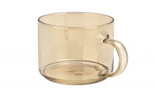 Zestaw 4 filiżanek szklanych 350 ml Peter na stojaku