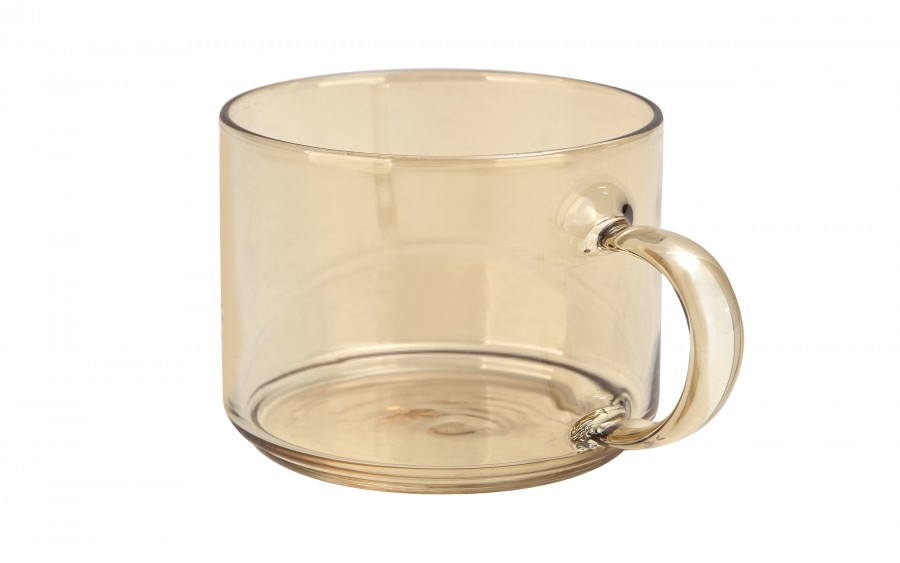 Zestaw 4 filiżanek szklanych 350 ml Peter na stojaku