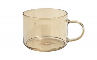 Zestaw 4 filiżanek szklanych 350 ml Peter na stojaku