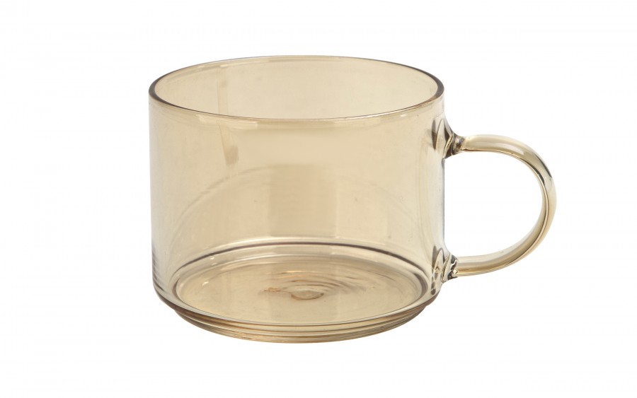 Zestaw 4 filiżanek szklanych 350 ml Peter na stojaku