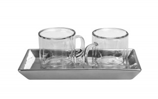 Komplet 2 kubków termicznych 215 ml z podwójną ścianką