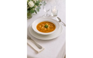 Talerz głęboki 23,5cm Praga/Castel White