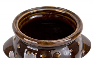 Garnek ceramiczny 2,5 L brąz 3453