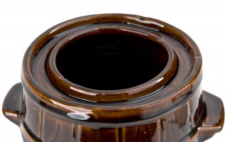 Beczka ceramiczna 3 L hermetyczna brąz