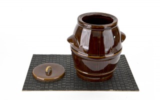 Beczka ceramiczna 5 L hermetyczna brąz 3064