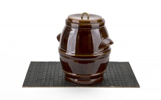 Beczka ceramiczna 5 L hermetyczna brąz 3064