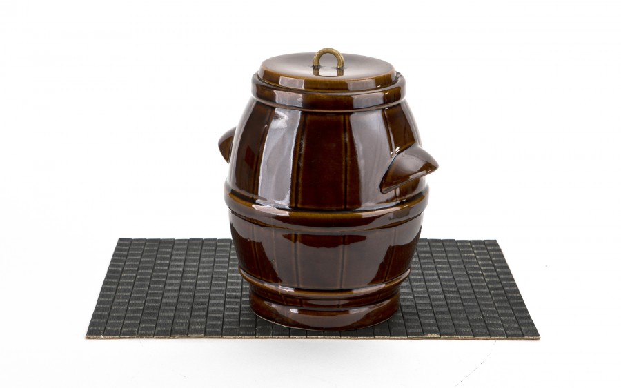 Beczka ceramiczna 5 L hermetyczna brąz 3064