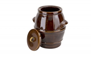 Beczka ceramiczna 5 L hermetyczna brąz 3064