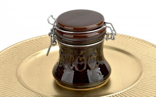 Pojemnik ceramiczny na miód 300 ml Brązowy 3330