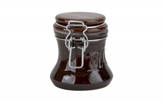 Pojemnik ceramiczny na miód 300 ml Brązowy 3330
