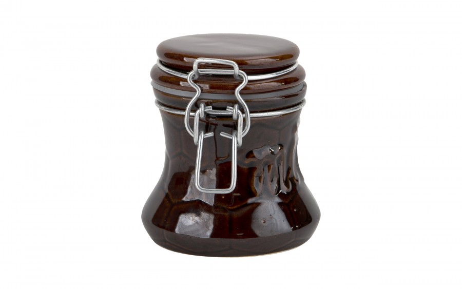 Pojemnik ceramiczny na miód 300 ml Brązowy 3330