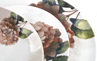 Talerz głęboki 21,5 cm Hortensja Red 644KJ/9202A