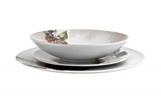 Talerz głęboki 21,5 cm Hortensja Red 644KJ/9202A