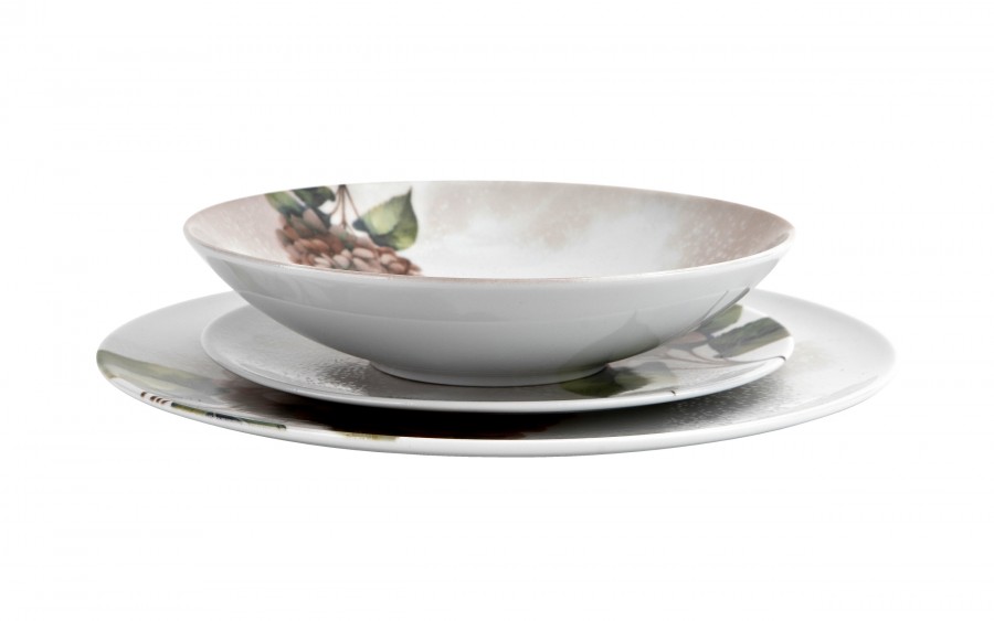 Talerz głęboki 21,5 cm Hortensja Red 644KJ/9202A