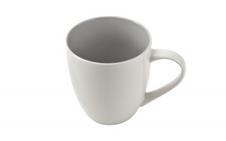 Kubek porcelanowy 470 ml Biały - jasno szary