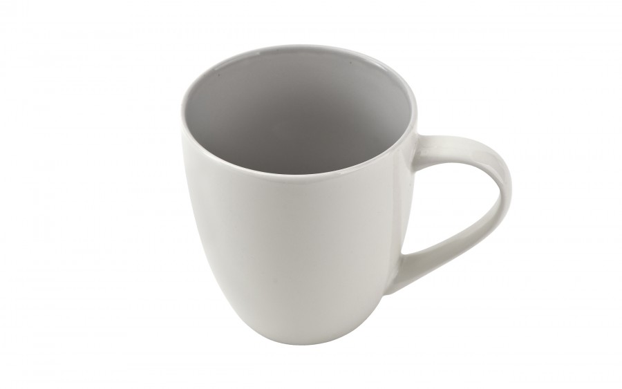 Kubek porcelanowy 470 ml Biały - jasno szary