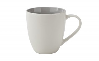Kubek porcelanowy 470 ml Biały - jasno szary