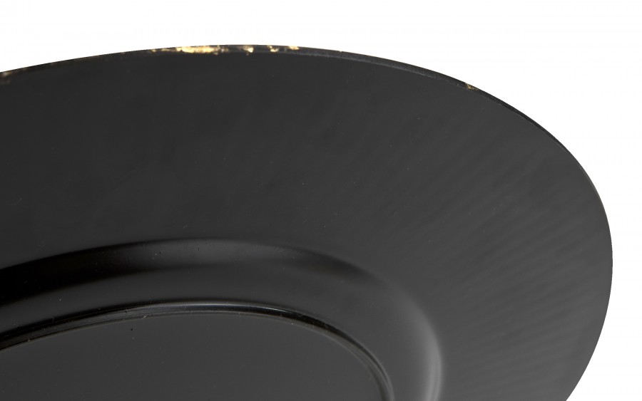 Talerz dekoracyjny plastikowy 33 cm złoty 160234