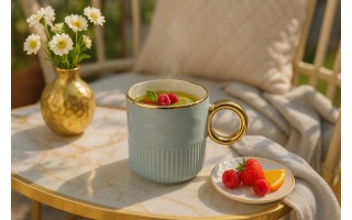 Kubek porcelanowy 350 ml Palazzo szałwiowy 2513